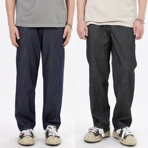 비브레이커스 이염없는 여름 청바지 밴딩 와이드 데님