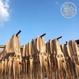 [맘스킹]구룡포 강영수산 손질된 피데기 반건조오징어(특대) 5미 750g 내외