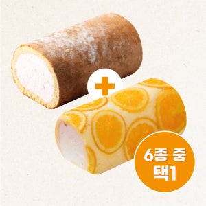 [1+1][스마트스토어한정] 신키네도 일본 수제 생크림 롤 케이크 350gx2개 (밀크+6종 중 택1), 홋카이도산 우유 사용 고급 수제 디저트