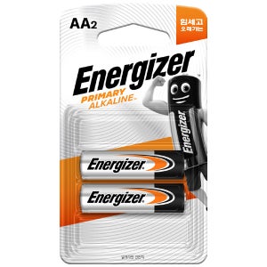 에너자이저 알카라인 프라이머리 건전지 AA 2입 LR6