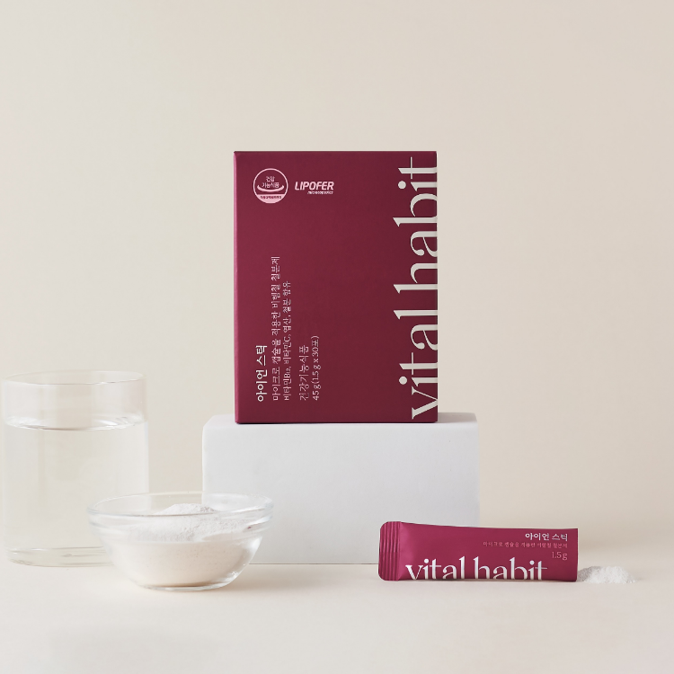 바이탈<b>해빗</b> 리포좀 철분 아이언스틱 스페인산 Lipofer 임산부 비리지않은 철분제 30포