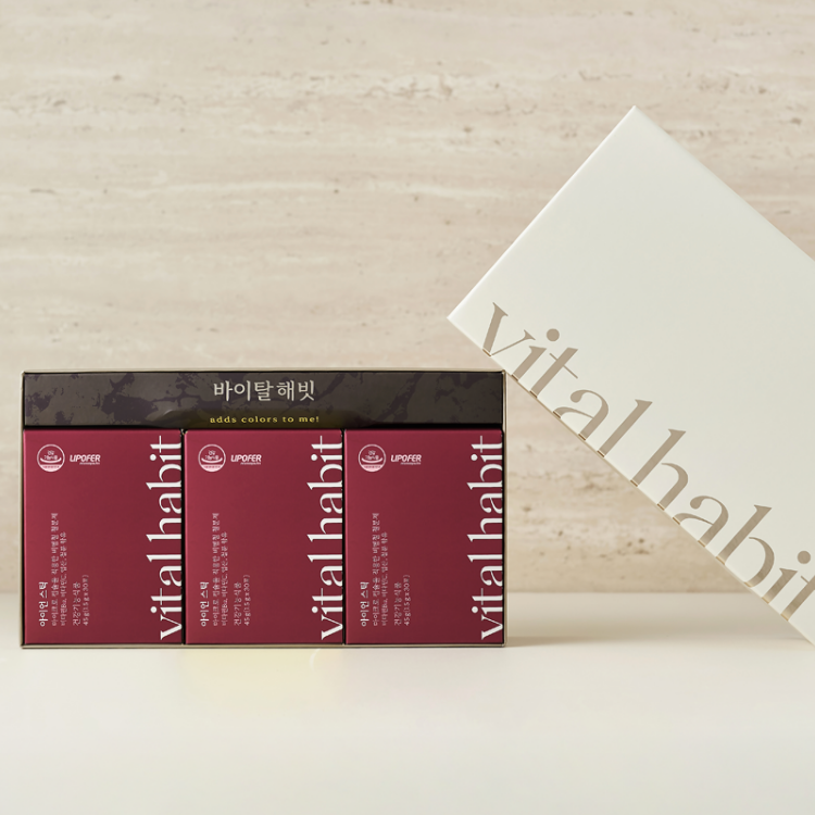 바이탈해빗 리포좀 철분 아이언스틱 2+1 스페인산 Lipofer 임산부 비리지않은 철분제