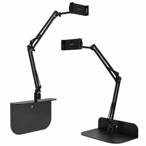 이지이노테크 픽스프리 슬립형 스탠드형 겸용 침대 핸드폰 자바라 거치대(블랙)