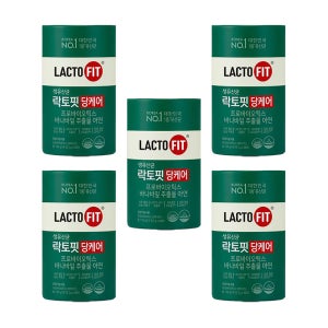 종근당건강 락토핏 당케어 5통 10개월분 라토픽 PBS 혈당 유산균 분말 락토피 가루 프로바이오스틱