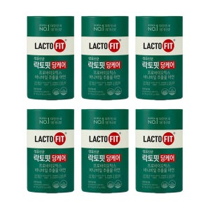 종근당건강 락토핏 당케어 6통 1년치 라토픽 PBS 혈당 유산균 분말 락토피 가루 프로바이오스틱