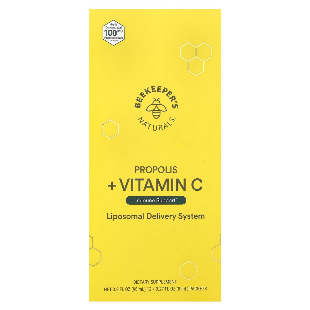 Beekeeper’s <b>Naturals</b> 프로폴리스 비타민C 12팩 각 8ml