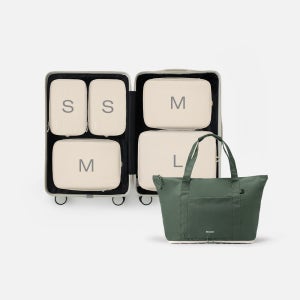 브랜든 여행 압축 파우치 세트 S+S+M+M+L+토트백 캐리어 정리백