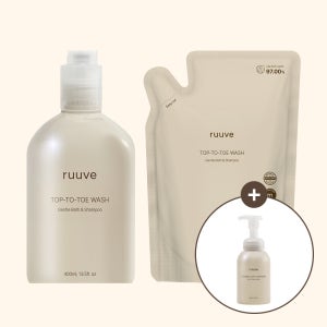 러베 아기바디워시 신생아 올인원 바스 러베 히알루론 탑투토 리필포함