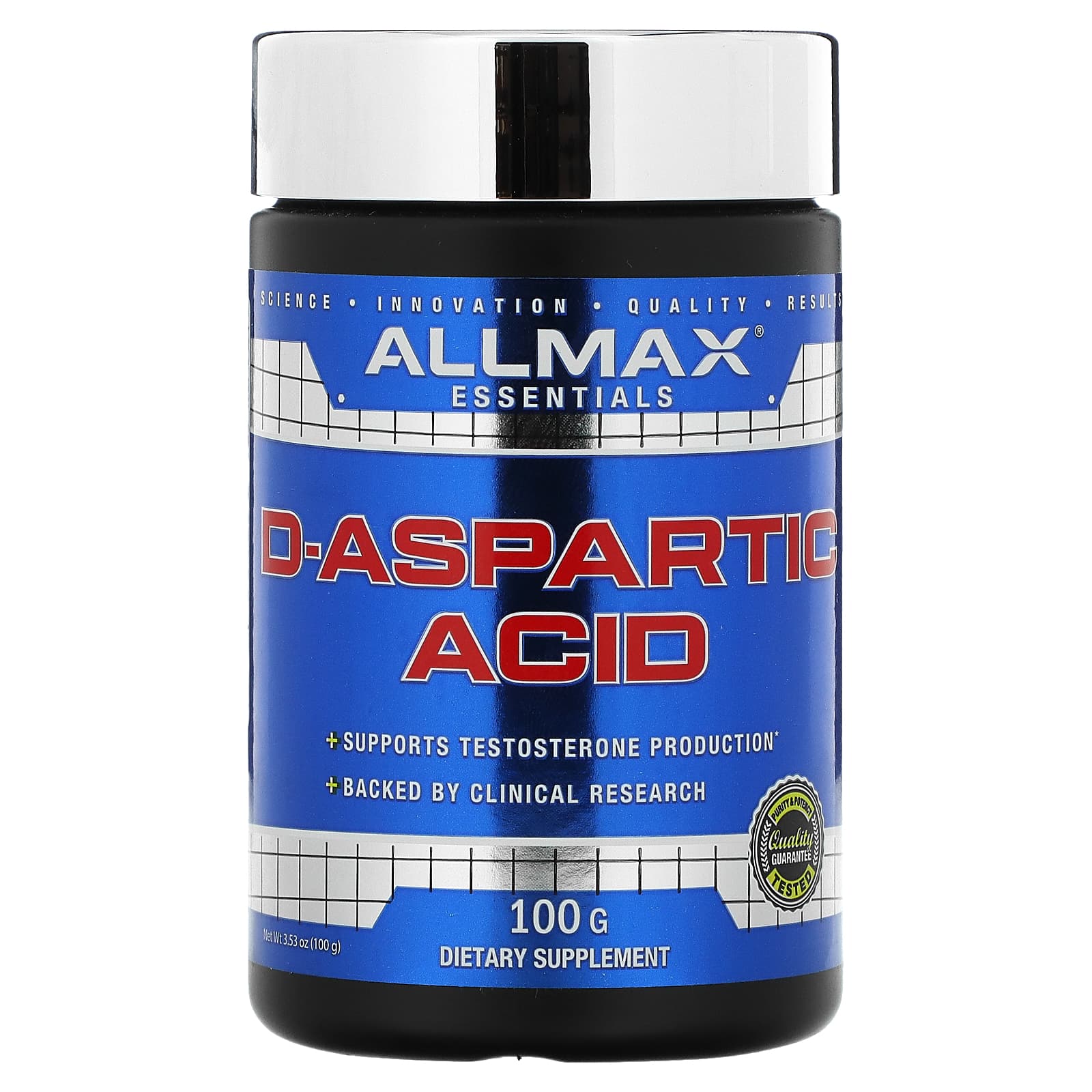 올맥스 디 <b>아스파르트산</b> 100g DAA 아스파라긴산 D-Aspartic Acid