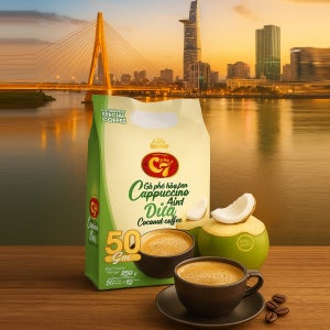 베트남 C7 코코넛 카푸치노 4IN1 커피 850g (17gx50포) 롯데마트 Luwak 루왁 커피믹스 원두 더치 GoldenWeasel 아메리카노 푸꾸옥 다낭 나트랑