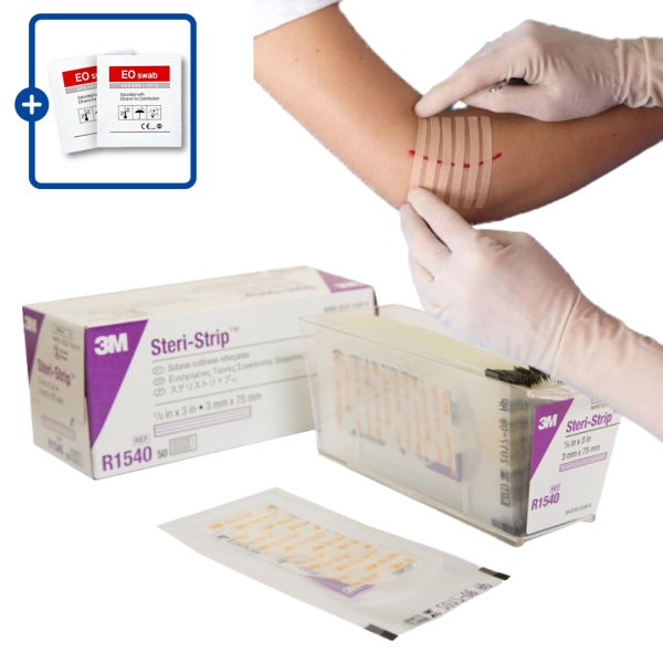 3M 스테리스트립 steristrip 흉터 밴드 피부 봉합 테이프 실밥 제거후 R1540