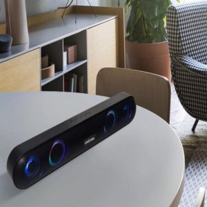 블루투스 pc 스피커 사운드바 led 컴퓨터용 usb 전원 스피커