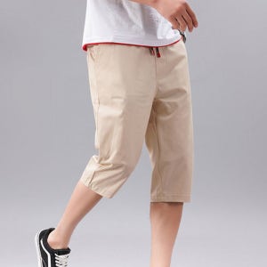 OHS CBZY7188 5컬러 남성 7부 허리밴딩 면 반바지