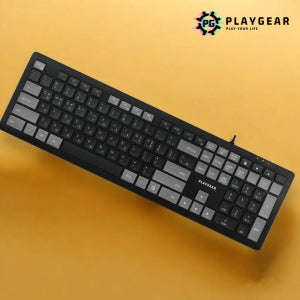 7NC 펜타그래프 저소음 키보드 컴퓨터 사무실 유선 사무용 노트북 PC 풀배열 블랙, 팬터그래프