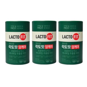 종근당건강 락토핏 당케어 (2g x 60포) 3통 (6개월분) 생유산균