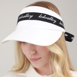 로로얼로이 여성 골프모자 UV차단 러블리 리본 썬캡 썬바이저 테니스