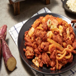 산채만 춘천 신선 한입닭갈비 숯불 캠핑 음식 500g