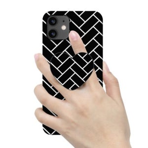 플러스 A32 스트라이프 갤럭시 노트10 3D곡면하드 화이트라인 화이트헤링본 4G 케이스