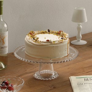 돌잔치 케이크트레이 스탠드 백일상 디저트접시 엔틱받침대 유리 21cm