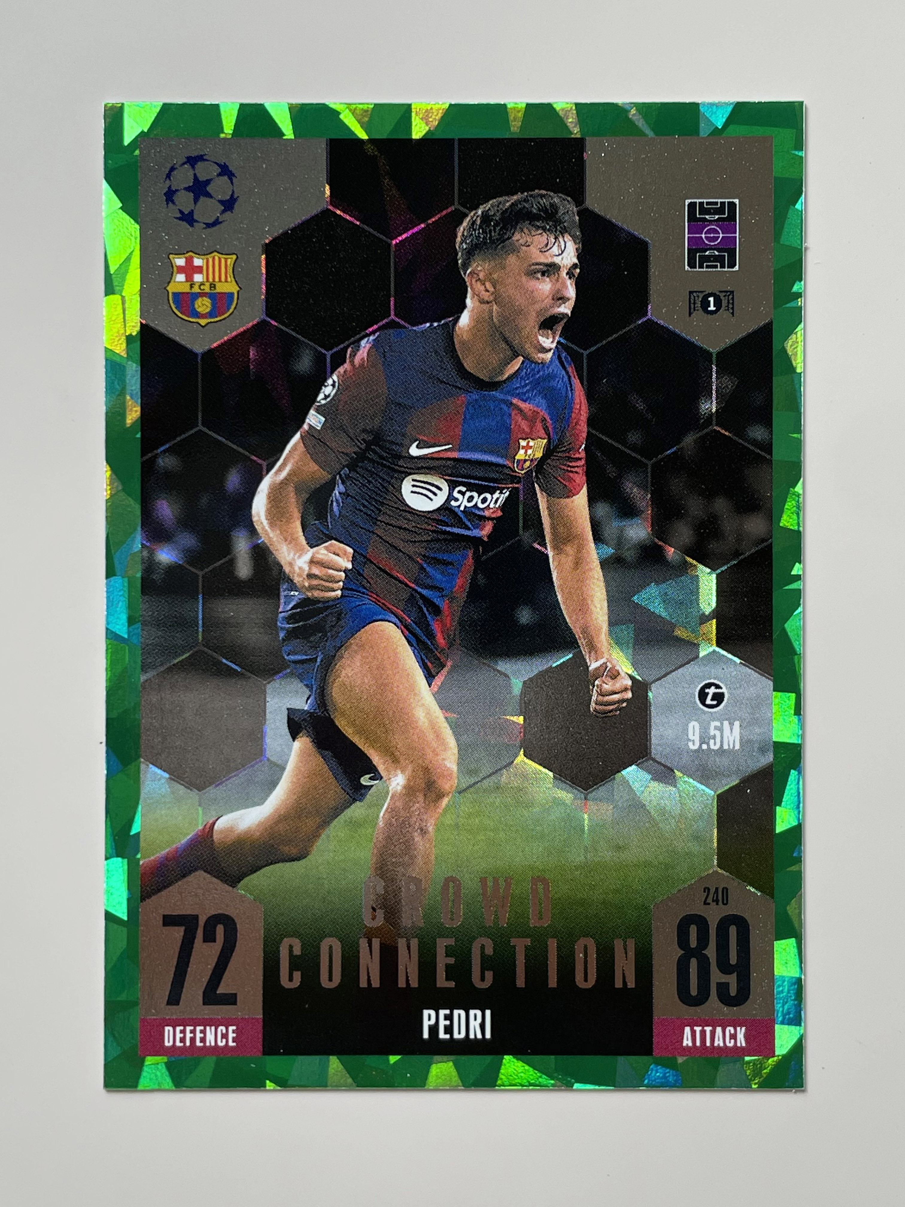 23-24 Topps Match Attax Extra #240 Green Emerald 페드리