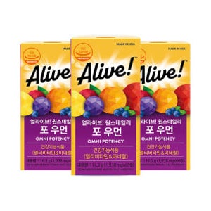얼라이브 원스데일리 포우먼 멀티비타민 60정, 3개