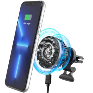 어썸컨셉 차량용 맥세이프 15W 핸드폰 무선 충전 거치대 냉각쿨링 펠티어 고속