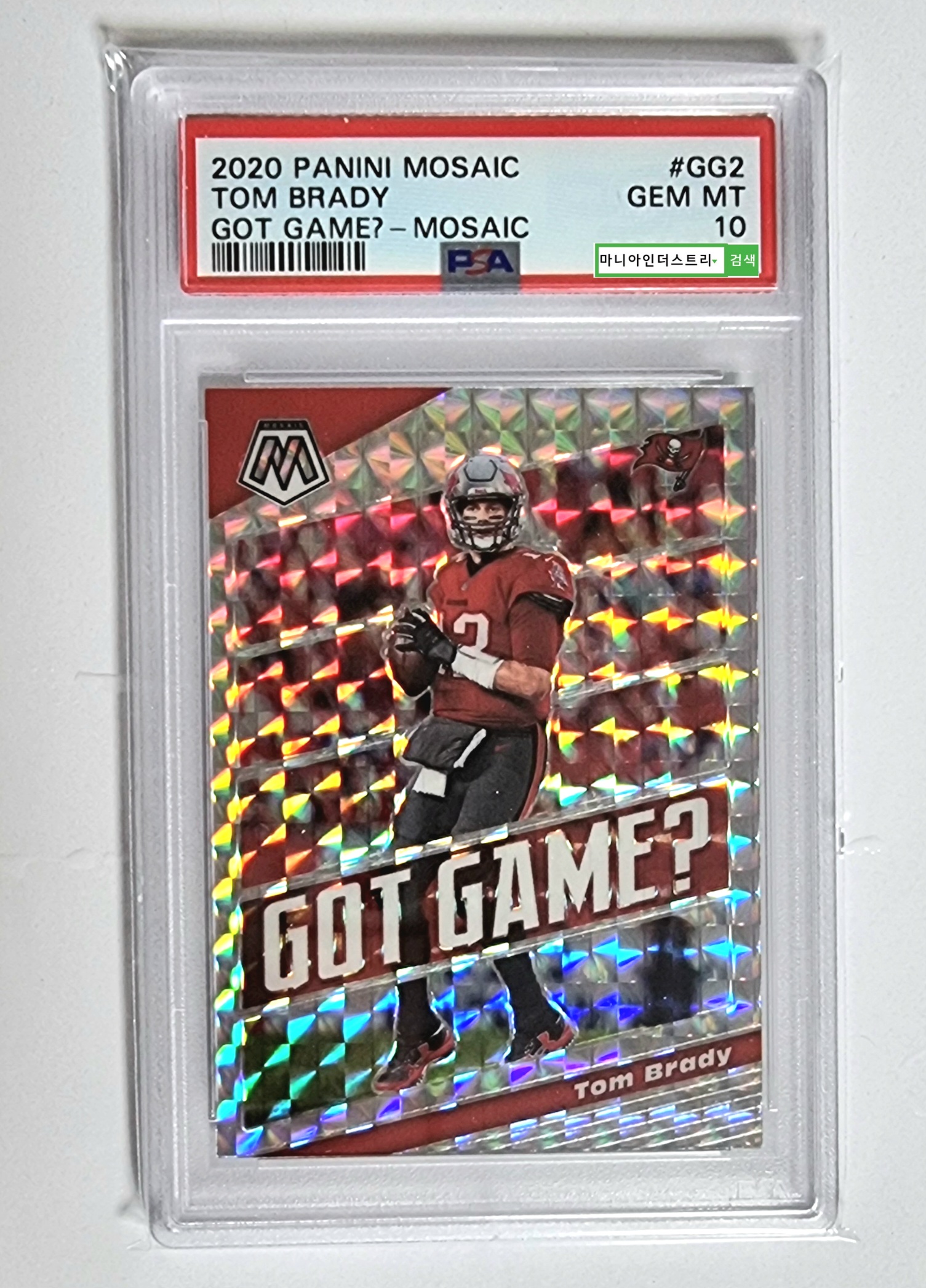 [탐 브레디 PSA 10 GEM MINT] 2020 Mosaic Tom Brady Got Game Mosaic Prizm GG2 NFL풋볼카드