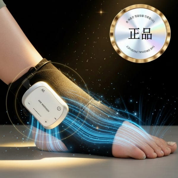 국내산 특허 시원백서 족막관리기 저주파 발 발목 무릎 발바닥 뒤꿈치 마사지기 EMS