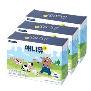 애니먼 펫밀크 애니유 강아지 고양이 우유 180ml, 30개