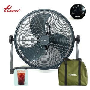 한일 캠핑 선풍기 24년형 신모델 무선 충전식 리모컨 18인치 45CM