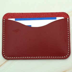 가죽공예 DIY 심플 가로형 카드 케이스 만들기 키트 실, 바늘 추가가능 취미생활 모음전