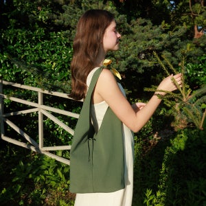 마르헨제이 디토백 미디움 리사이클 나일론 리본 숄더 스트랩 여성가방 실버 2컬러