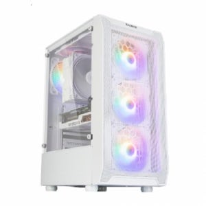 잘만 N3 FM 강화유리 화이트 (미들타워)