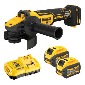 디월트 DCG409VST2 플렉스볼트 속도조절 그라인더 20V 배터리(6.0)2개 세트