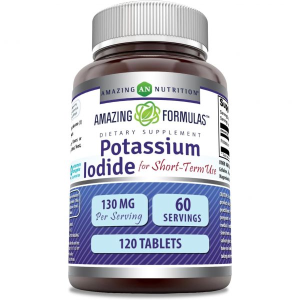 어매이징 뉴트리션 포타슘 요오드화 <b>칼륨</b> 130mg 120정 <b>USA</b>