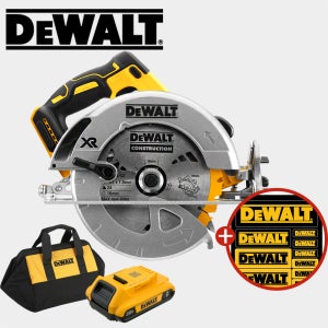 디월트 20V 전동 무선 원형톱 충전 스킬 DCS570 N 2A 배터리세트 충전기 미포함