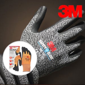 3M 장갑 슈퍼터프 라텍스 오렌지 레드 멜란지 캠핑 고급 작업 물류 코팅 장갑 1개입