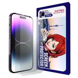 씨엘로 아이폰15 프로 맥스 울트라플렉시 종이질감 지문방지 저반사 무광 강화유리 필름 2매