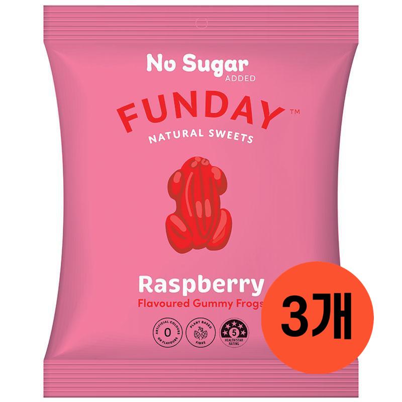 Funday 펀데이 라즈베리 플레이버 <b>구미</b> 젤리 프로그 호주 구대 50g 3개