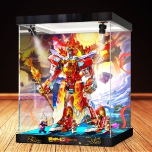 레고 몽키키드 네자의 파이어 로봇 고리 80057 아크릴 디스플레이 케이스 장식장