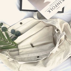 보부상 무지 빈티지워싱 빅바스켓 에코숄더백 남여공용 숄더가방 2style