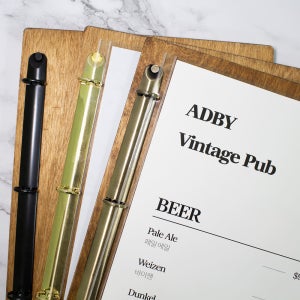 클립보드 우드 메뉴판 테이블 클립보드 카페 메뉴판 디자인 미용실 빌지 제작 A5