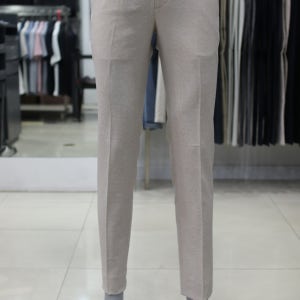 바쏘옴므 베이지 쿨맥스 스판 밴딩 슬랙스 바지 WSY2PS74ABG