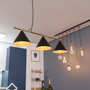 비앙카 3등 블랙 식탁등 식탁 주방 카페 직부등 펜던트