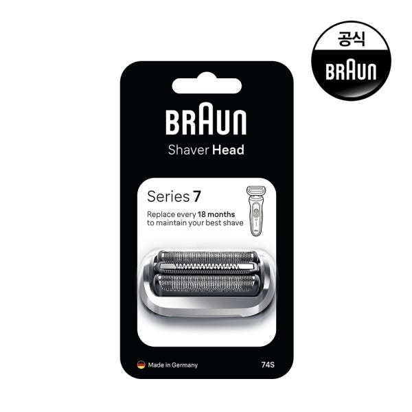 [BRAUN] 브라운 정품 전기면도기 시리즈7,6,5 전용 날망 74S (옵션선택)