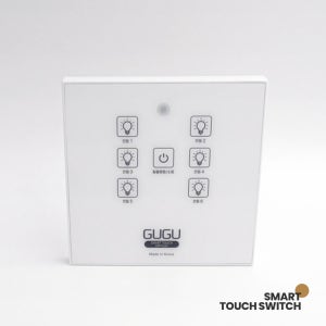 GUGU 구구 스마트 무선 6구 스위치 리모콘 터치 원격제어 앱전용