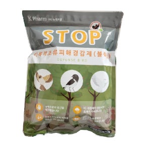 STOP 다목적조류경감제 블럭형 1개 까치 비둘기 직박구리 까마귀 꿩등 과수원 피해 경감제