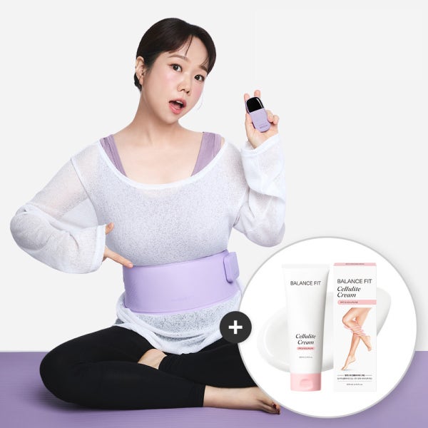 [N단독] 발란스핏 EMS 슬림 벨트 PRO + 셀룰라이트 크림 / 뱃살 자극, 온열 찜질