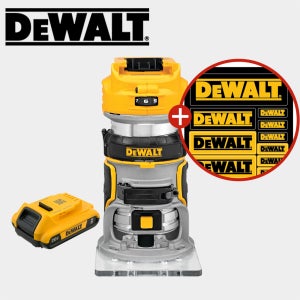 디월트 20V 전동 루터 충전 무선 트리머 DCW600 N 2A배터리세트 충전기 미포함