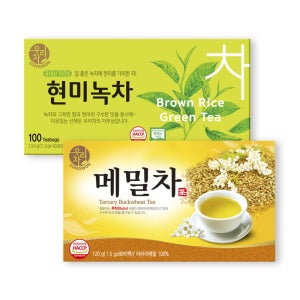 송원 우리차 현미녹차 100T+메밀차 80T